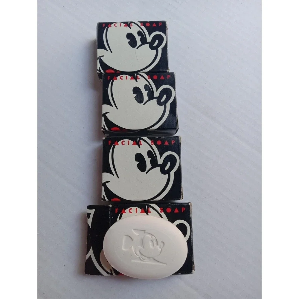 Vintage Walt Disney Resorts Mickey Mouse Facial‎ Soap Bars Lot of 4